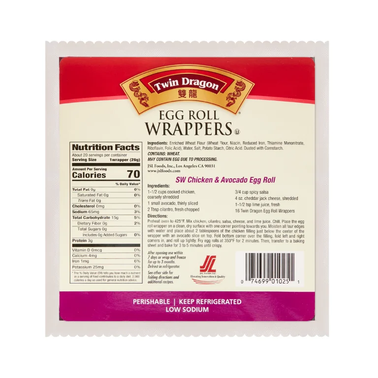 Egg Roll 18oz - back